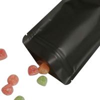 Sachet Doypack Ziplock Mat Personnalisé Noir et Blanc, Pochette Autoportante pour Emballage de Boissons et Aliments Secs, Sac Coloré en Aluminium avec Fermeture Éclair