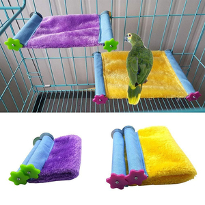 V362 Vente en gros Personnalisable Nid d'oiseau en peluche, Lit hamac, Jouet pour <span class=keywords><strong>hamster</strong></span>, Maison suspendue chaude et confortable, Accessoires de cage pour petits oiseaux - Product Image 1