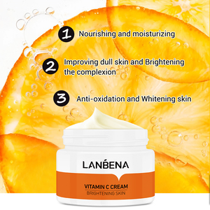 Crème hydratante et éclaircissante pour le visage LANBENA, enrichie en vitamine C naturelle, en promotion - Product Image 3