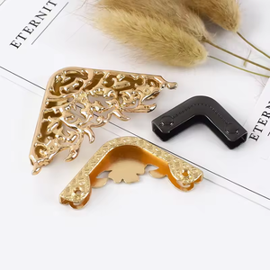 MZhardware - Esquineros Decorativos de <span class=keywords><strong>Metal</strong></span> para Bolsos, Color Dorado y Plateado, de Alta Calidad, para Bordes de Bolsos y Cuadernos - Product Image 2