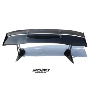 Carbon Fiber 2001 to 2007 Mitsubishi Evolution 7 8 9 VTX Type5 Style GT Wing 1700mm FRP Base with Aluminum Legs