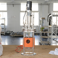 Fermenteur et bioréacteur en verre à double paroi de 1L, 10L, 15L pour la production de produits antimycotiques et microbiologiques en laboratoire