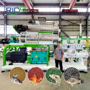 High Capacity 60 T/H Floating Fish Feed Mill Pellet Extruder Machine Line