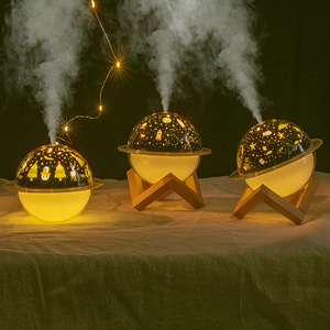 Humidificateur ultrasonique avec projecteur d'étoiles, lumière changeante de couleur, alimenté par USB, aromathérapie de table, cadeau pour étudiants, anniversaire - Product Image 3