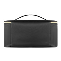 Pochette de maquillage de voyage vintage en PU à imprimé léopard, grande capacité, imperméable, design portable, petit porte-pinceaux, fermeture éclair dorée
