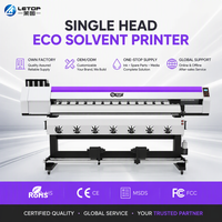 Impresora Plotter de Formato Grande LETOP Factory 1.9M XP600 I3200, Máquina de Inyección de Tinta con Resolución de 1200DPI para Impresión de Fotos y Flex