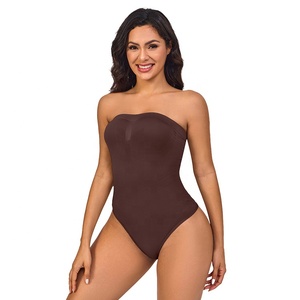 Offre Spéciale <span class=keywords><strong>sans</strong></span> couture <span class=keywords><strong>bustier</strong></span> tubulaire Corset Body Push up grande taille Bandeau Body Shaper sculpter <span class=keywords><strong>sans</strong></span> <span class=keywords><strong>bretelles</strong></span> Butt Lifter Shapewear Body - Product Image 6