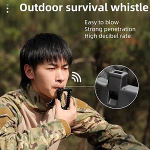 Bracelet de survie en plein air avec sifflet et allume-feu en silex - Product Image 4