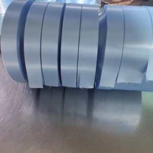 Pita Satin biru langit kualitas tinggi 10mm-100mm pita Satin kain poliester lebar kustom untuk cetak TT - Product Image 3
