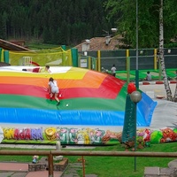 Oreiller gonflable gonflable durable en pvc pour enfants, oreiller de saut amusant avec souffleur