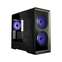 Boîtier PC Lian Li O11 Vision-M, boîtier PC en verre trempé sur trois côtés, structure à double compartiment pour l'assemblage de bureau de jeu