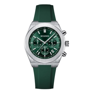 Reloj de Cuarzo de Lujo para Hombre en Oferta, con Logotipo Personalizado, Caja de Acero Inoxidable, Correa de Silicona Impermeable, para Negocios - Product Image 1