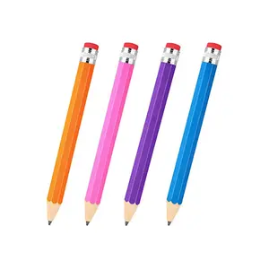 Pensil besar raksasa pensil 35cm kayu Jumbo grafit pensil untuk anak-anak manis Fashion DIY Woodworking mainan hadiah