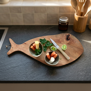 Tabla de Cortar de Madera Dura Ecológica Pulida de Primera Calidad para Pescado, Carne y Productos Frescos, para Uso Doméstico y Comercial - Product Image 2