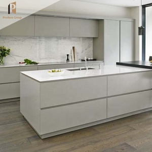 Ensemble de meubles de cuisine modernes populaires <span class=keywords><strong>en</strong></span> Australie avec surface laquée, robinet et panier de tiroir - Product Image 1