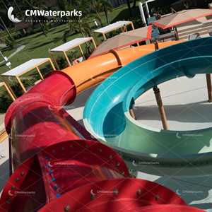 Cmwatergerparks บ้านน้ำไฟเบอร์กลาสสระว่ายน้ำสไลเดอร์สวนน้ำสิ่งอำนวยความสะดวกสำหรับเด็กสวนสนุกสนุก - Product Image 5
