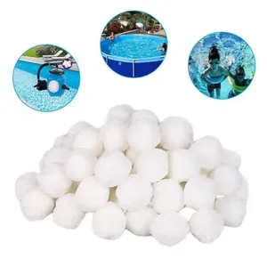 白色球游泳池3g 5g聚酯纤维球，带OEM包装
