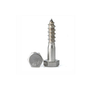 Tornillo <span class=keywords><strong>de</strong></span> madera <span class=keywords><strong>de</strong></span> cabeza hexagonal <span class=keywords><strong>de</strong></span> acero inoxidable <span class=keywords><strong>de</strong></span> fábrica, tornillo <span class=keywords><strong>de</strong></span> madera <span class=keywords><strong>de</strong></span> cabeza hexagonal DIN571 <span class=keywords><strong>de</strong></span> acero al carbono Chapado en Zinc - Product Image 2