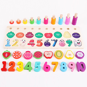2024 migliore vendita prschool educazione in legno giocattoli di apprendimento precoce per bambini contare bordo blocchi educativi per ragazzi e ragazze - Product Image 3