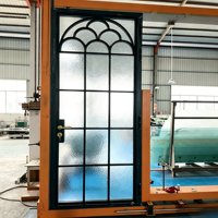 Fabricante de ventanas corredizas de aluminio con arco curvo colorido, rotura de puente térmico, doble acristalamiento, ventanas corredizas arqueadas de tamaño personalizado para el hogar