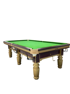 Mesa de billar rusa de 9 pies, mesa de billar de pizarra Jiujiang con patas de madera maciza para torneos especiales de billar - Product Image 3