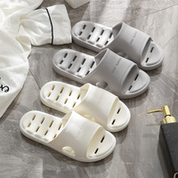 Pantoufles EVA d'été antidérapantes pour la salle de bains familiale à la mode simple pour les amoureux de la maison des quatre saisons