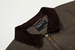 Chaqueta <span class=keywords><strong>Americana</strong></span> Vintage Detroit 11KN 2026 - Abrigo de Trabajo Unisex, Grueso, Holgado, Corte Ajustado con Cuello en Contraste - Product Image 5
