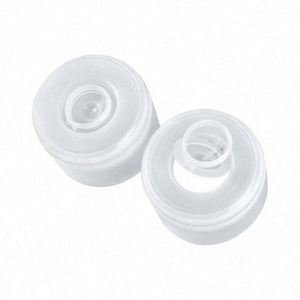Tapas para vasos FUXI desechables de 55 mm y 5 ml, antiderrames, anti salpicaduras, de polietileno azul, con cierre acanalado y logotipo personalizado - Product Image 3