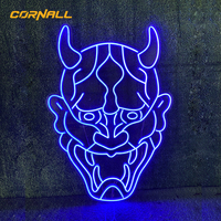 Enseigne néon LED personnalisée avec télécommande, panneau acrylique, changement de couleur, basse tension, conception de logo gratuite, enseigne lumineuse décorative