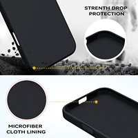 Coque de téléphone portable en silicone mince VAWI S002 pour iPhone 11 12 13 14 15 16 17, étui de protection léger