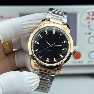 Reloj de Lujo Premium con Caja Mecánica Automática, Esfera Romana Luminosa, Cristal de Zafiro, Resistente al Agua 50 Bar, Acero Inoxidable - Product Image 3