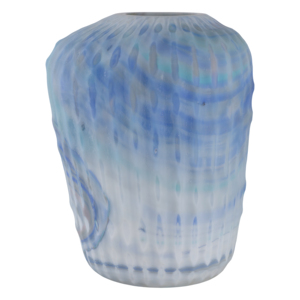 Vaso in vetro decorativo moderno intagliato, elegante vaso per fiori per soggiorno, camera da letto, ufficio, tavolo - Product Image 1