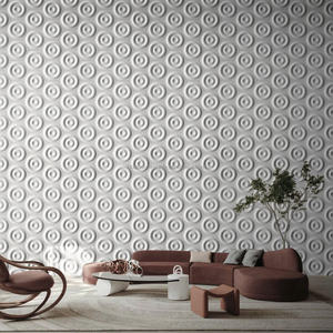 Ladrillo de hormigón de diseño 3D para revestimiento de paredes interiores y exteriores de hoteles, centros comerciales, ecológico, con diseño ondulado, 300*260*18mm - Product Image 3