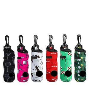Factory Custom Portable <b>Golf</b> Balls Waist Bag with Light Weight Hook Ball Protection Cover with Diving Material Strap Hook - Product Image 6