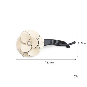 Pinza de Pelo Elegante Estilo Coreano con Camelias, Cristales y Flores de Estrás, Pinzas de Pelo Tipo Banana para Niñas, Accesorios para el Cabello de Moda para Mujeres - Product Image 6