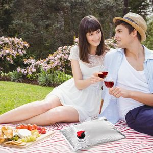 Bolsas de Vino Reutilizables Portátiles Personalizadas de 2L, Bolsas de Recarga de Vino a Prueba de Fugas, Reemplazo de Líquido para Viajes, Campamentos y Playa - Product Image 6