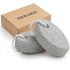 Pierre <span class=keywords><strong>ponce</strong></span> volcanique naturelle personnalisée avec votre logo pour éliminer les peaux mortes des pieds - Product Image 1