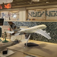 Modèle en résine d'avion Airbus A380 Thai Airlines, échelle 1/160, moteurs moulés sous pression, cadeau d'affaires, art populaire, réaliste