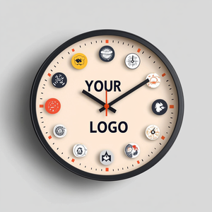 Horloge murale en plastique personnalisable avec <span class=keywords><strong>collage</strong></span> <span class=keywords><strong>photo</strong></span> et <span class=keywords><strong>texte</strong></span>, cadeau souvenir silencieux sans tic-tac pour mariages et anniversaires - Product Image 3