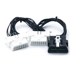 Divisor de Cable OBD tipo Y 30 cm J1962 16 pines 1 macho a 2 hembra 12/24V Cable de extensión OBDII para sistema de diagnóstico automático OBD2 - Product Image 6