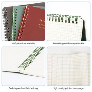 Tùy chỉnh xoắn ốc Tạp Chí bìa cứng quy hoạch chương trình nghị sự tổ chức máy tính xách tay Nhật ký Tạp Chí kế hoạch in ấn - Product Image 4