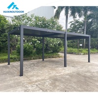 Toit ouvrant à panneau latéral de gazebo de stationnement solaire