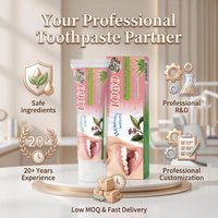 Prix de gros en vrac, directement de l'usine, prêt à être expédié, dentifrice personnalisé pour adultes, formule probiotique enzymatique à base de plantes, anti-sensibilité