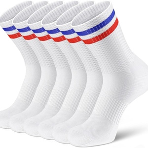 Running Athletic Sport Calf Crew <b>Socks</b> Performance Cushioned Breathable Digital Printing Youth for Men Women - Product Image 3
