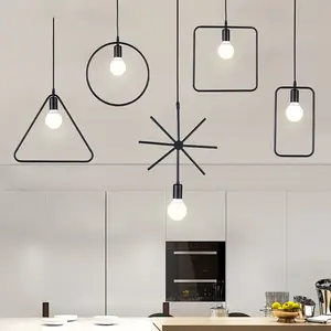 Eenvoudig Ontwerp Artistieke Stijl Hanglamp E27 Kantoorhanglampen