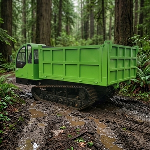 Oferta Especial: Dumper Hidráulico de 8T con Orugas de Goma para Todo Tipo de Terreno, Agricultura, Construcción y Transporte Todoterreno - Product Image 4