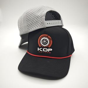 OEM ODM Wholesale 25pc Custom Rubber PVC Logo 5-Panel Structured Golf <b>Baseball</b> <b>Caps</b> High Quality Dot Dobby Design - Product Image 6