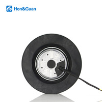 Ventilateur centrifuge à pales courbées vers l'arrière de 175 mm, moteur à rotor externe sans boîtier, haute pression statique pour système AHU