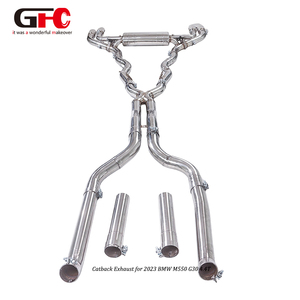 GFC Catback Escape para <span class=keywords><strong>BMW</strong></span> <span class=keywords><strong>330e</strong></span> G20 2,0 T B48 <span class=keywords><strong>Hybrid</strong></span> 2023 Silenciador único Sistema de doble válvula de doble punta - Product Image 1