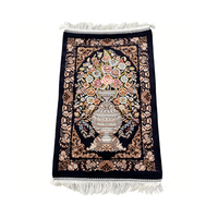 Vas Bunga Vintage Permadani Tenun Hiasan Dinding Gaya Persia Dekorasi Rumah Grosir Persegi Panjang dengan Rumbai 50*80cm
